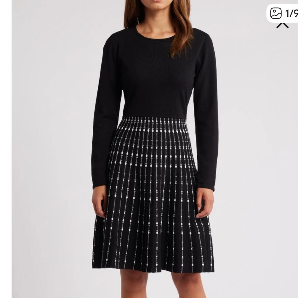 Julia Jordan Black Knit Dress - XS - Like new